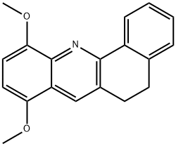 8,11-DIMETHOXY-5,6-DIHYDROBENZO[C]ACRIDINE 结构式