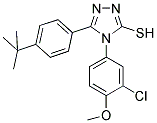 5-(4-TERT-BUTYL-PHENYL)-4-(3-CHLORO-4-METHOXY-PHENYL)-4H-[1,2,4]TRIAZOLE-3-THIOL 结构式