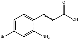 3-(2-氨基-4-溴苯基)丙烯酸 结构式