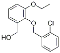 (2-((2-CHLOROBENZYL)OXY)-3-ETHOXYPHENYL)METHANOL 结构式