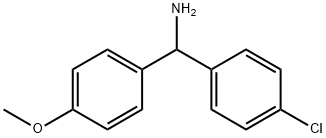 1-(4-CHLOROPHENYL)-1-(4-METHOXYPHENYL)METHYLAMINE 结构式