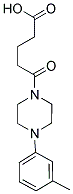 5-[4-(3-METHYLPHENYL)PIPERAZIN-1-YL]-5-OXOPENTANOIC ACID 结构式