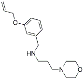 N-(3-(ALLYLOXY)BENZYL)-3-MORPHOLIN-4-YLPROPAN-1-AMINE 结构式