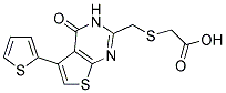 [[(4-OXO-5-THIEN-2-YL-3,4-DIHYDROTHIENO[2,3-D]PYRIMIDIN-2-YL)METHYL]THIO]ACETIC ACID 结构式