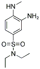 3-AMINO-N,N-DIETHYL-4-(METHYLAMINO)BENZENESULFONAMIDE 结构式