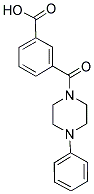 3-[(4-PHENYLPIPERAZIN-1-YL)CARBONYL]BENZOIC ACID 结构式