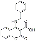 4-BENZYLAMINO-2-OXO-2H-CHROMENE-3-CARBOXYLIC ACID 结构式