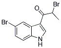 2-BROMO-1-(5-BROMO-1H-INDOL-3-YL)-PROPAN-1-ONE 结构式