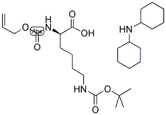 ALLOC-D-LYS(BOC)-OH DCHA 结构式