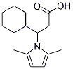 3-CYCLOHEXYL-3-(2,5-DIMETHYL-1H-PYRROL-1-YL)PROPANOIC ACID 结构式