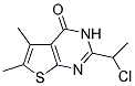 2-(1-CHLOROETHYL)-5,6-DIMETHYLTHIENO[2,3-D]PYRIMIDIN-4(3H)-ONE 结构式