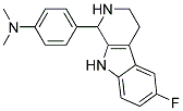 4-(6-FLUORO-2,3,4,9-TETRAHYDRO-1H-BETA-CARBOLIN-1-YL)-N,N-DIMETHYLANILINE 结构式