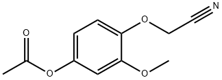 2-(4-ACETOXY-2-METHOXYPHENOXY)-ACETONITRILE 结构式