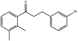 3-(3-BROMOPHENYL)-2',3'-DIMETHYLPROPIOPHENONE 结构式