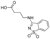 4-[(1,1-DIOXIDO-1,2-BENZISOTHIAZOL-3-YL)AMINO]BUTANOIC ACID 结构式