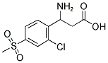 3-AMINO-3-(2-CHLORO-4-METHANESULFONYL-PHENYL)-PROPIONIC ACID 结构式