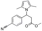 METHYL 3-(4-CYANOPHENYL)-3-(2,5-DIMETHYL-1H-PYRROL-1-YL)PROPANOATE 结构式