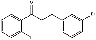 3-(3-BROMOPHENYL)-2'-FLUOROPROPIOPHENONE 结构式