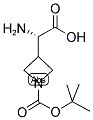 (S)-3-(AMINO-CARBOXY-METHYL)-AZETIDINE-1-CARBOXYLIC ACID TERT-BUTYL ESTER 结构式