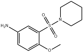 4-甲氧基-3-(哌啶-1-磺酰基)苯胺 结构式