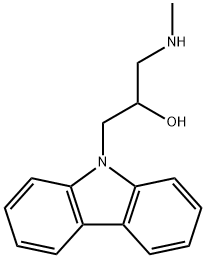 1-(9H-咔唑-9-基)-3-(甲氨基)-2-丙醇 结构式