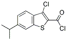 3-CHLORO-6-ISOPROPYL-BENZO[B]THIOPHENE-2-CARBONYL CHLORIDE 结构式