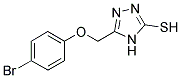 5-(4-BROMO-PHENOXYMETHYL)-4H-[1,2,4]TRIAZOLE-3-THIOL 结构式