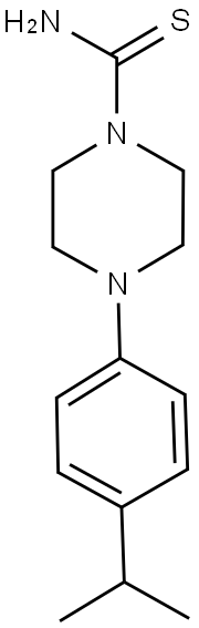 4-(4-ISOPROPYLPHENYL)PIPERAZINE-1-CARBOTHIOAMIDE 结构式