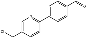 4-[5-(CHLOROMETHYL)-2-PYRIDINYL]BENZENECARBALDEHYDE