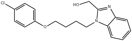 (1-[4-(4-Chlorophenoxy)butyl]-1H-benzimidazol-2-yl)methanol 结构式