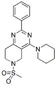 6-(METHYLSULFONYL)-2-PHENYL-4-PIPERIDIN-1-YL-5,6,7,8-TETRAHYDROPYRIDO[4,3-D]PYRIMIDINE 结构式