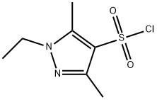 1-乙基-3,5-二甲基-4-吡唑磺酰氯 结构式