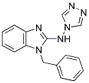 1-Benzyl-N-4H-1,2,4-triazol-4-yl-1H-benzimidazol-2-amine 结构式