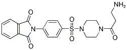 2-[4-[4-(3-AMINO-PROPIONYL)-PIPERAZINE-1-SULFONYL]PHENYL]-ISOINDOLE-1,3-DIONE 结构式