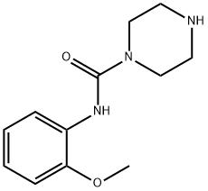 PIPERAZINE-1-CARBOXYLIC ACID (2-METHOXY-PHENYL)-AMIDE 结构式