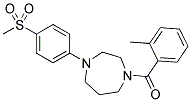 [4-(4-METHANESULFONYL-PHENYL)-[1,4]DIAZEPAN-1-YL]-O-TOLYL-METHANONE 结构式