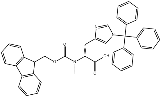 FMOC-D-MEHIS(TRT)-OH 结构式