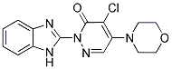 2-(1H-BENZOIMIDAZOL-2-YL)-4-CHLORO-5-MORPHOLIN-4-YL-2H-PYRIDAZIN-3-ONE 结构式