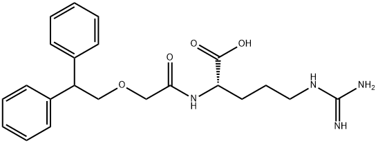 N2-[(2,2-DIPHENYLETHOXY)ACETYL]-L-ARGININE, TFA 结构式