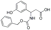 3-BENZYLOXYCARBONYLAMINO-3-(3-HYDROXY-PHENYL)-PROPIONIC ACID 结构式