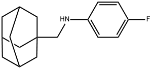 1-金刚烷基甲基-(4-氟苯基)胺 结构式