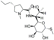 1-METHYL-4-PROPYL-PYRROLIDINE-2-CARBOXYLIC ACID [2-HYDROXY-1-(3,4,5-TRIHYDROXY-6-METHYLSULFANYL-TETRAHYDRO-PYRAN-2-YL)-PROPYL]-AMIDE 结构式