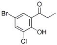 5'-Bromo-3'-chloro-2'-hydroxy propiophenone 结构式