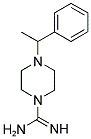 4-(1-PHENYL-ETHYL)-PIPERAZINE-1-CARBOXAMIDINE 结构式