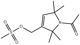 1-ACETYL-2,2,5,5-TETRAMETHYL-3-PYRROLINE-3-METHANESULFONYLMETHANOL 结构式