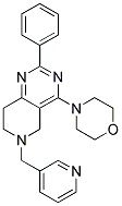 4-MORPHOLIN-4-YL-2-PHENYL-6-PYRIDIN-3-YLMETHYL-5,6,7,8-TETRAHYDRO-PYRIDO[4,3-D]PYRIMIDINE 结构式