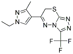 6-(1-乙基-3-甲基-1H-吡唑-4-基)-3-(三氟甲基)-7H-[1,2,4]三唑并[3,4-B][1,3,4]噻二嗪 结构式