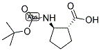 (1R,2R)-BOC-2-AMINOCYCLOPENTANE CARBOXYLIC ACID 结构式