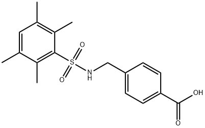 4-(2,3,5,6-四甲基苯基磺酰胺甲基)苯硼酸 结构式