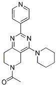 1-(4-PIPERIDIN-1-YL-2-PYRIDIN-4-YL-7,8-DIHYDRO-5H-PYRIDO[4,3-D]PYRIMIDIN-6-YL)-ETHANONE 结构式